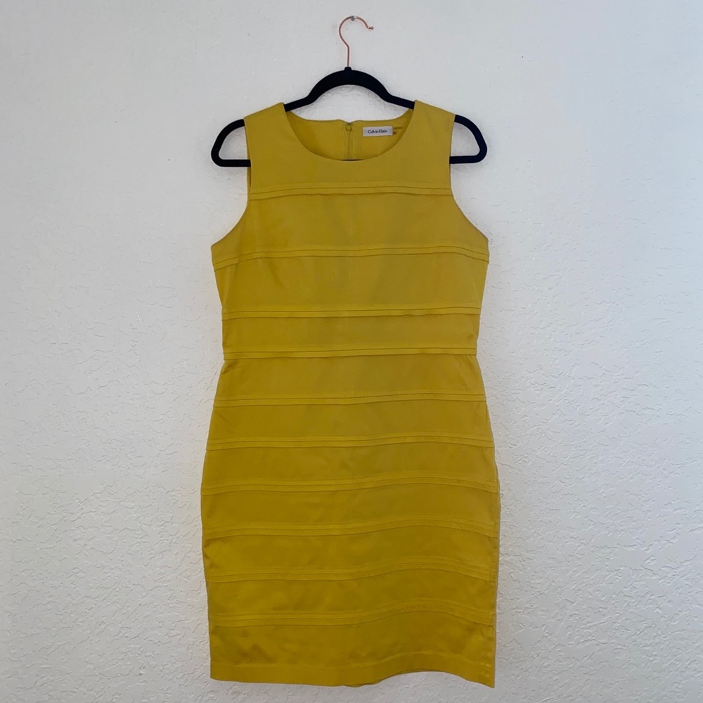 Yellow cocktail dress